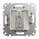 Розетка телевизионная конечная, алюминий, Sedna Design SDD113471