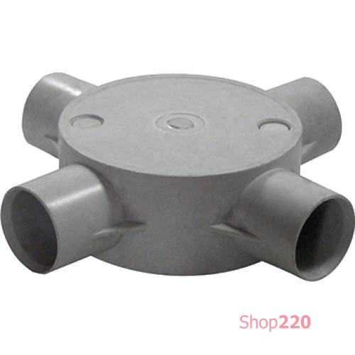 Коробка соединительная трубная, 4 ввода, d20мм, e.pipe.4.db.stand.20 Enext s7035005