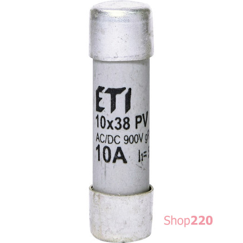 Сверхбыстрый предохранитель CH 10x38 gR 10A 900V (50kA AC) для защиты полупроводников ETI 2625031