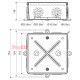 Распределительная коробка 110х110 мм, IP54, 8135_KA Kopos