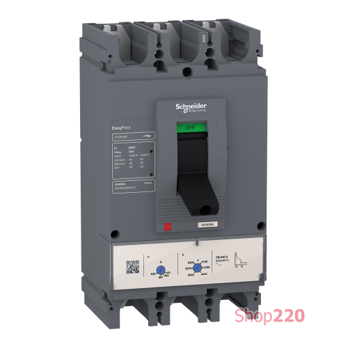 Автоматический выключатель 400А, 3 полюса, EasyPact CVS400F TM400D Schneider Electric LV540306