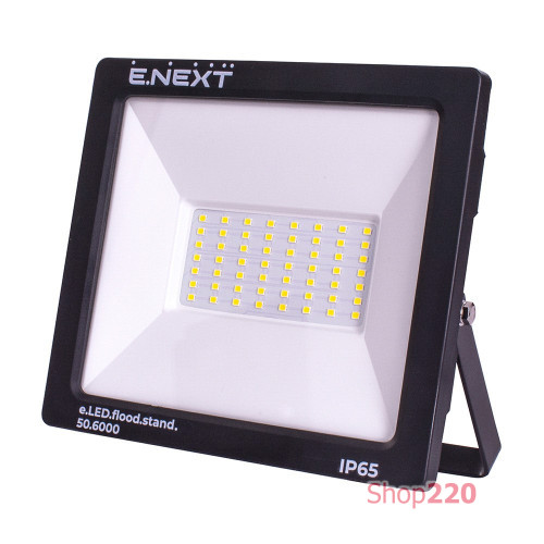 Прожектор светодиодный 50Вт, 6000К, e.LED.flood.stand.50.6000 ENEXT l0790004