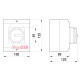 Пакетный выключатель (0-1) в корпусе 32А, 4 полюса, e.industrial.sb.1-0.4.32 Enext i0360009