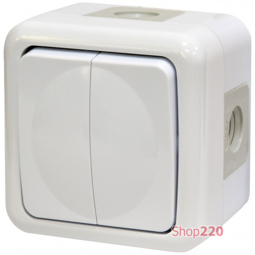 Выключатель 2-кл. PVE-2 (IP44, 10А, 250V, поликарбонат) ETI 4481017