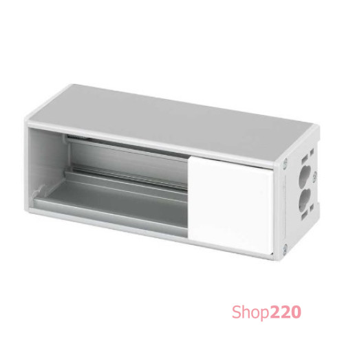 Розеточный блок на 2 (3) розетки К45, белая заглушка, Ofiblock COMPACT Simon KFC202/9