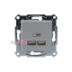 USB розетка, алюміній, EPH2700261 Schneider Electric Asfora