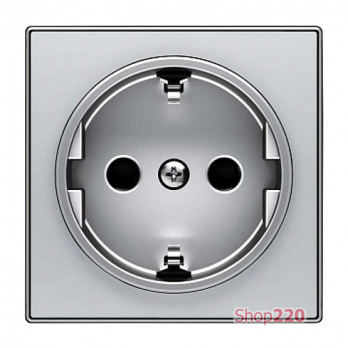 Накладка розетки, серебряный, Sky ABB 8588 PL