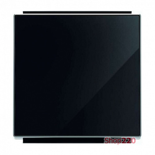 Клавиша одинарная, черное стекло, Sky ABB 8501 CN