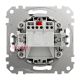 Выключатель 2 клавишный, черный, Sedna Design SDD114105