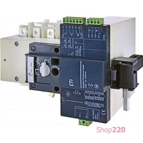 Переключатель нагрузки "1-0-2" с мотор-приводом 125А, 4P, MLBS 125 230VAC 4P CO ETI 4661655