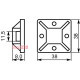 Площадка 40х40 PC-40 (упак 50шт) A0150090018