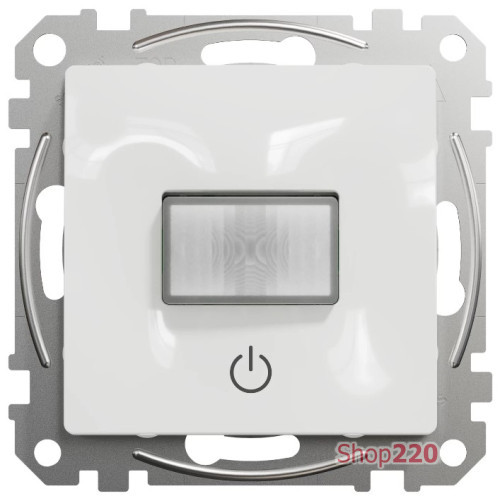 Датчик движения с кнопкой, белый, Sedna Design SDD111504