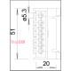 Шина нулевая на din-рейку на 7 отверстий, OBO Bettermann 2054000