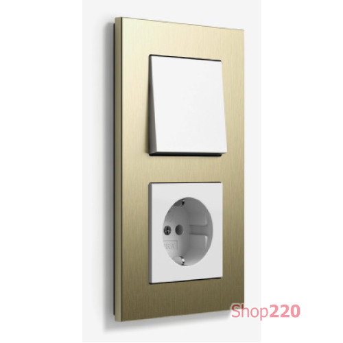 Выключатель aluminium bright gold, Gira Esprit
