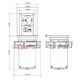 Выдвижной блок розеток Bachmann Elevator 220В + USB 3.0 + RJ45