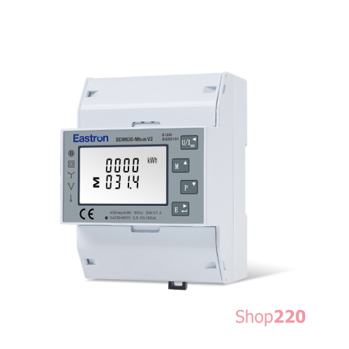 Анализатор сети по RS485 Вх. 100A на Din (Кл. 1,0) Bi-directional measurement Eastron