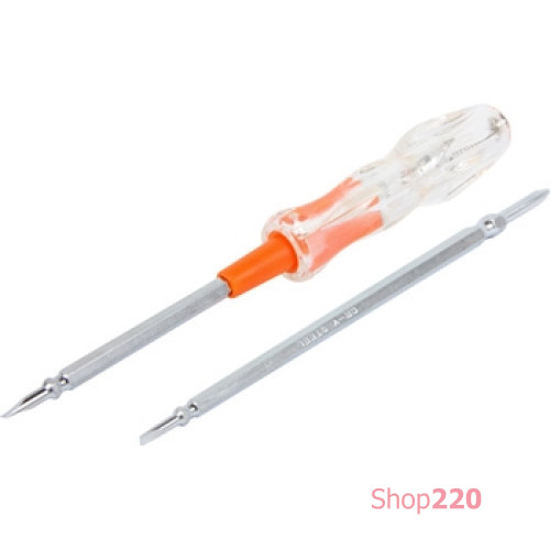 Индикатор-отвертка 190х4,5хph1 прямой+крестовый АС100-500В, e.tool.test07 Enext t001107