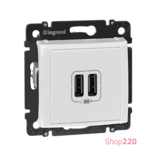 Розетка USB, белая, 770470 Legrand Valena