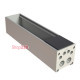 Розеточный блок на 4 (5) розетки К45, пустой, алюминий, Ofiblock COMPACT Simon KFC104/14