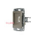 Розетка телефонная RJ-11, бронза, EPH4100169 Asfora Schneider