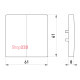 Клавиша двойная белая, e.lux.11021L.pn.white Enext ins0040017