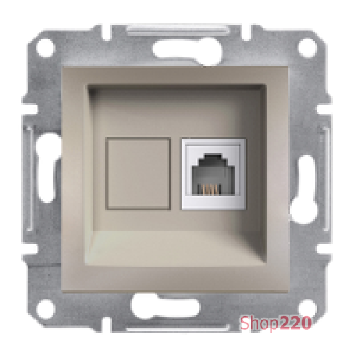 Розетка телефонная RJ-11, бронза, EPH4100169 Asfora Schneider