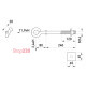 Сквозной крюк 240мм, М16, e.through.hook.pro.240.16 Enext p031002