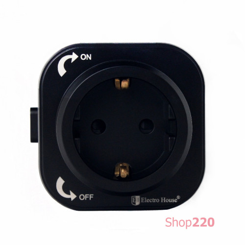 Трековая розетка 220В, черный, Pandora Black EH-PT-001B