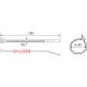 Хомуты кабельные CHS 180х5 мм белые (упак 100шт) A0150090081