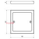 Крышка для коробок серии LK 80...; размеры 82х82х9мм; ПВХ, белая VLK 80_HB