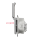 Розетка влагозащищенная IP44, алюминий, Sedna Design SDD213024