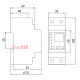 Счетчик на дин-рейку однофазный 63А электронный, e.control.w06 Enext i0310033