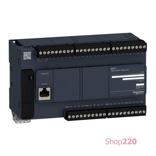 ПЛК M221 40 входов/выходов реле, 1 RS485 TM221C40R