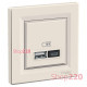USB розетка тип А+С, 21 Вт, кремовий, EPH2700523 Schneider Electric Asfora