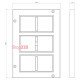 Рамка для 6-ти модульных приборов QUADRO KOPOBOX 80; для полов; PP 80/45/6_LB