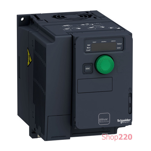 Преобразователь частоты 1.1кВт 380-500В ATV320C, компакт, с ЭМС-фильтром C2 ATV320U11N4C