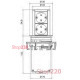 Выдвижной розеточный блок 2x220В, черный, Bachmann Elevator