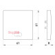 Кнопка одинарная никель с подсветкой, e.lux.11651L.pn.l.nickel Enext ins0040007