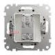 Розетка телевизионная конечная, венге, Sedna Design SDD181471
