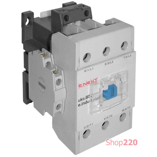 Контактор 85А, 110В, 1no+1nc, e.industrial.ukc.85.110 Enext i.0090010