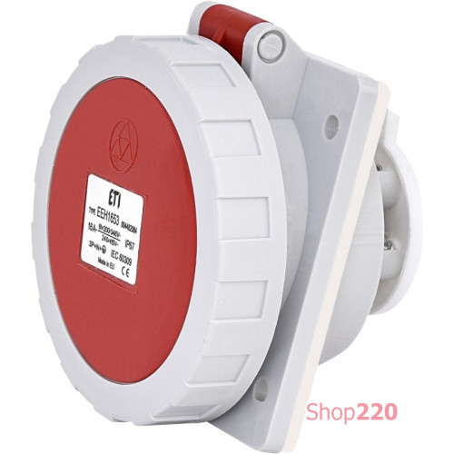 Розетка встроенная 16A, 400V, 3P+N+PE, IP67 EEH-1653 ETI 4482084