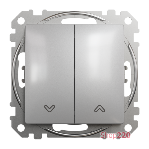 Выключатель для жалюзи, алюминий, Sedna Design SDD113104