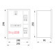 Корпус для 1ф. электронного счетчика + 4 модуля, встраиваемый, e.mbox.stand.w.f1.04.z.e Enext s0100064