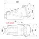 Силовая розетка стационарная 3Р+N+Z, 400В, 16А, IP67, Tarel 2626-137