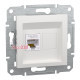 Розетка комп'ютерна RJ45, білий, Schneider Asfora