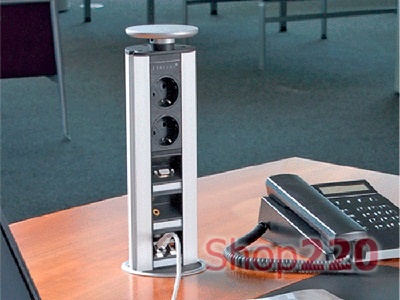 Выдвижная розетка EVOline Port Multimedia